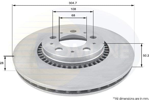 Brake Disc COATED ADC1908V