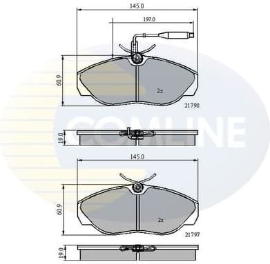 Brake Pad Set, disc brake CBP2219