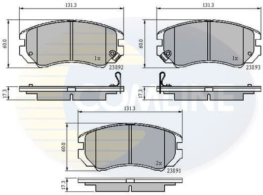 Brake Pad Set, disc brake CBP31196
