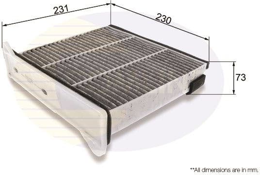 Filter, cabin air EKF349A