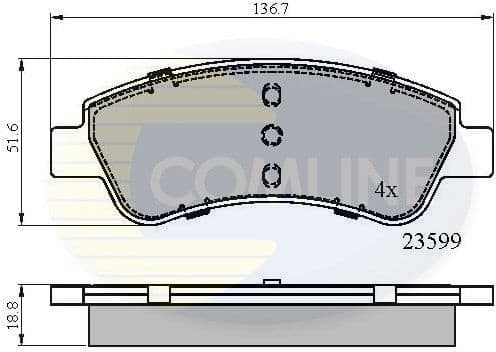 Brake Pad Set, disc brake CBP01525