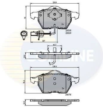 Brake pads front CBP11542