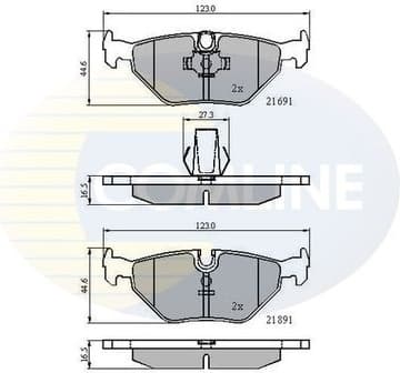 Brake Pad Set, disc brake CBP01011