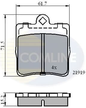 Brake Pad Set, disc brake CBP0454