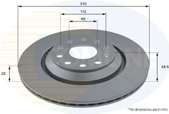 Brake disc, 1pcs REAR ADC1493V