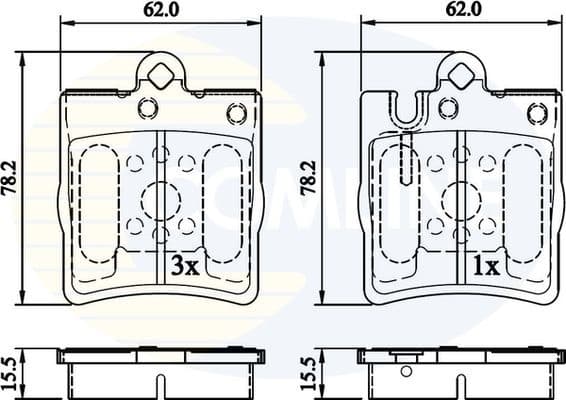 Brake Pad Set, disc brake CBP0915