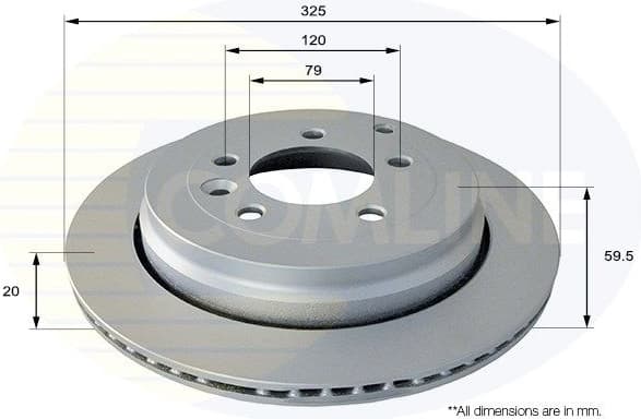 Brake Disc COATED ADC1325V