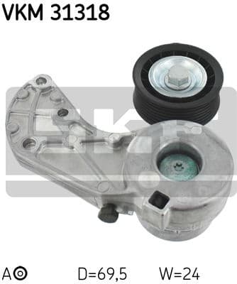 Belt Tensioner, V-ribbed belt VKM31318