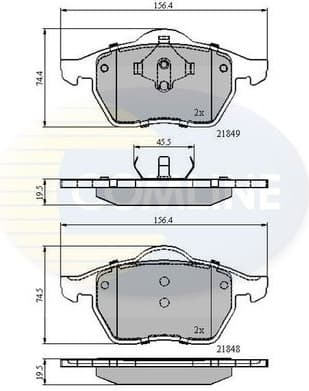 Brake Pad Set, disc brake CBP0715