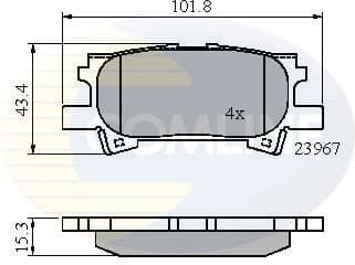 Brake Pad Set, disc brake CBP01279