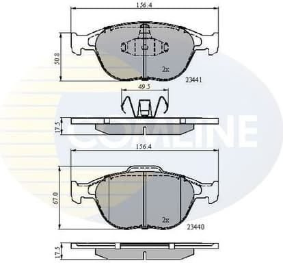 Brake Pad Set, disc brake CBP01150