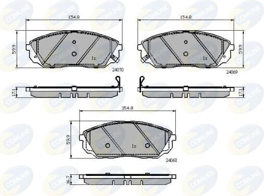 Brake Pad Set, disc brake CBP32013