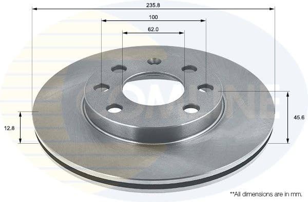 Brake Disc COATED ADC1406
