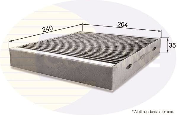 Filter, cabin air EKF295A