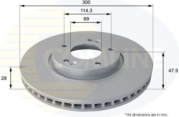 Brake Disc COATED ADC1089V