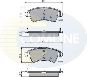 Brake Pad Set, disc brake CBP01260