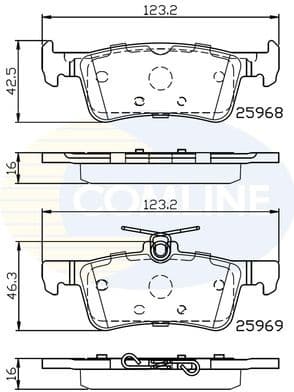 Brake Pad Set, disc brake CBP02233