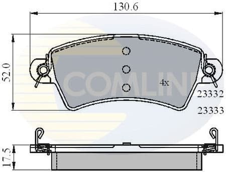 Brake Pad Set, disc brake CBP01549