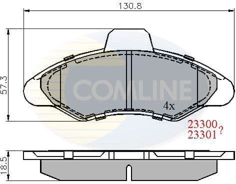 Brake Pad Set, disc brake CBP0393