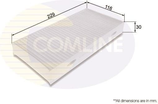 Filter, cabin air EKF339