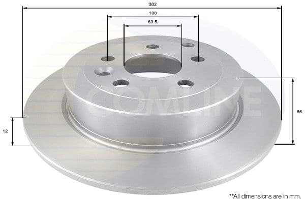 Brake Disc COATED ADC1326