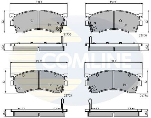 Brake Pad Set, disc brake CBP3326