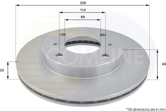 Brake Disc COATED ADC0219V
