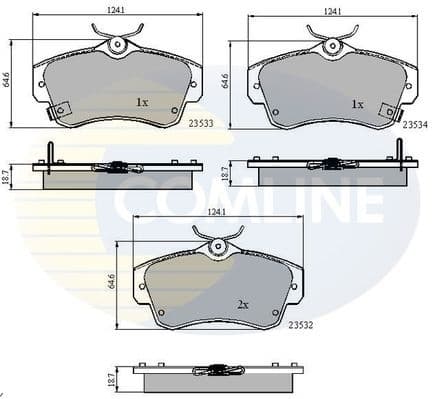 Brake Pad Set, disc brake CBP3894