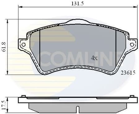 Brake pads front CBP0873
