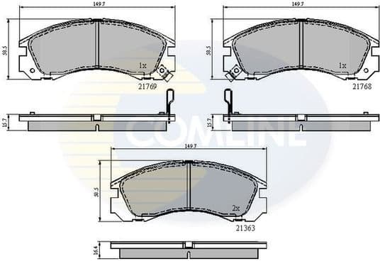 Brake Pad Set, disc brake CBP3234