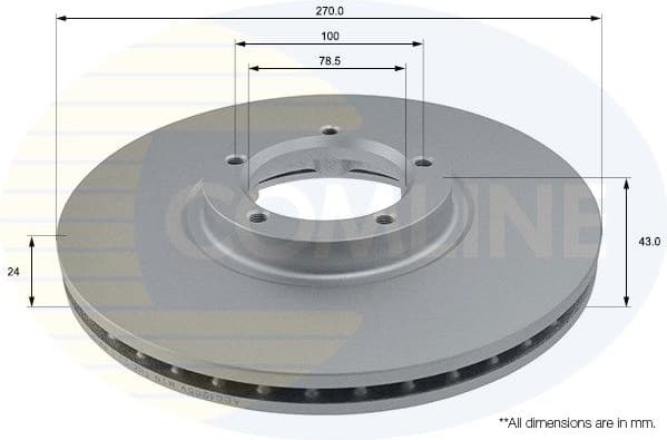 Brake Disc COATED ADC1205V