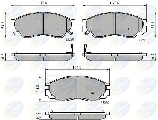 Brake Pad Set, disc brake CBP3269