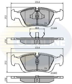 Brake Pad Set, disc brake CBP0513