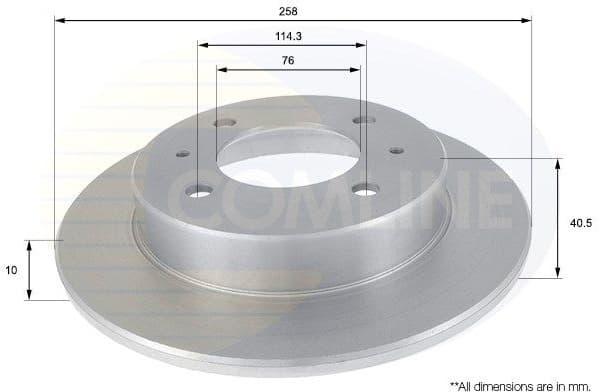 Brake Disc COATED ADC1020