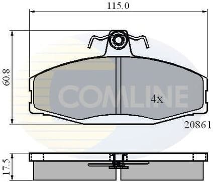 Brake Pad Set, disc brake CBP0928