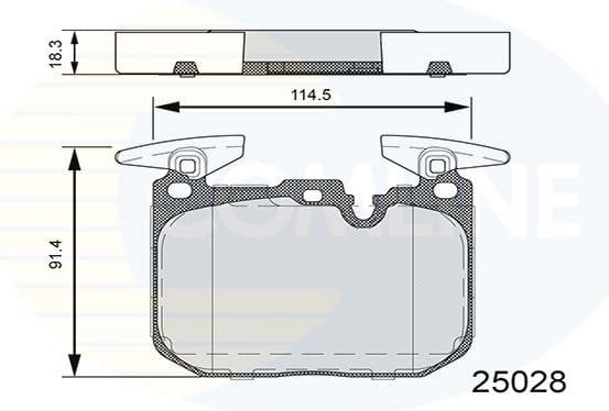 Brake Pad Set, disc brake CBP06110