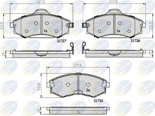 Brake Pad Set, disc brake CBP31741