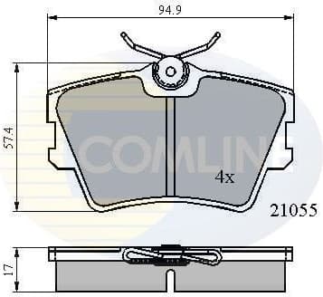 Brake Pad Set, disc brake CBP0272