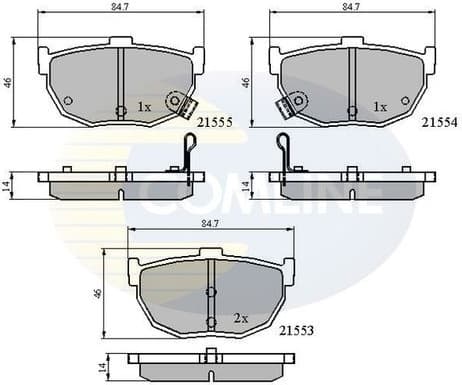 Brake Pad Set, disc brake CBP3805