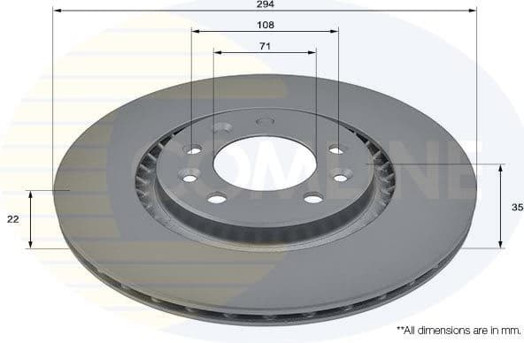 Brake Disc COATED ADC2847V