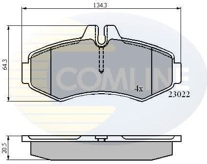 Brake Pad Set, disc brake CBP0480