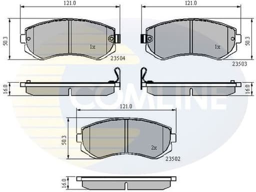 Brake Pad Set, disc brake CBP3484