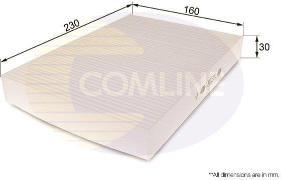 Filter, cabin air EKF124