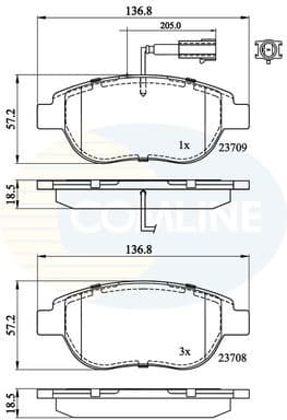 Brake Pad Set, disc brake CBP11038