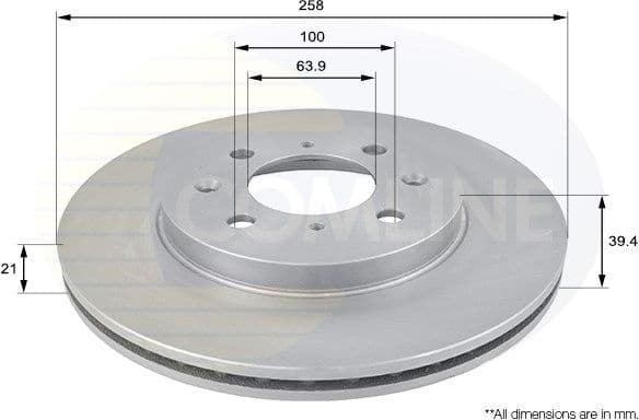 Brake Disc COATED ADC0557V