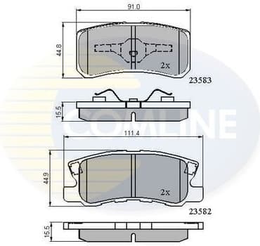 Brake Pad Set, disc brake CBP0905