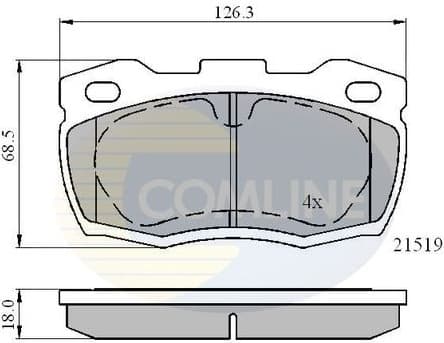 Brake Pad Set, disc brake CBP01052