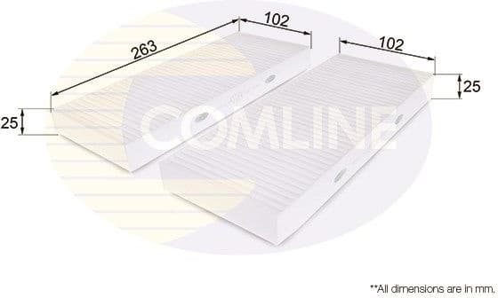 Filter, cabin air EKF221