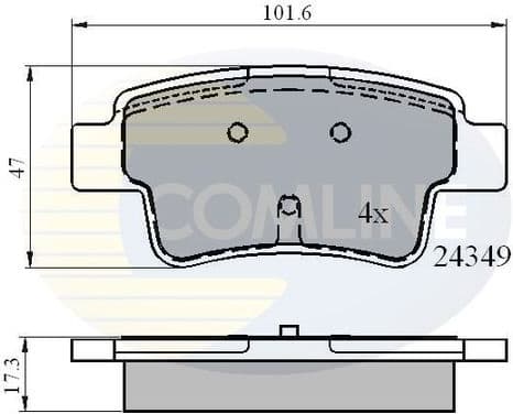 Brake Pad Set, disc brake CBP01528