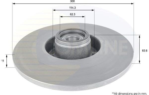 Brake Disc COATED ADC3024